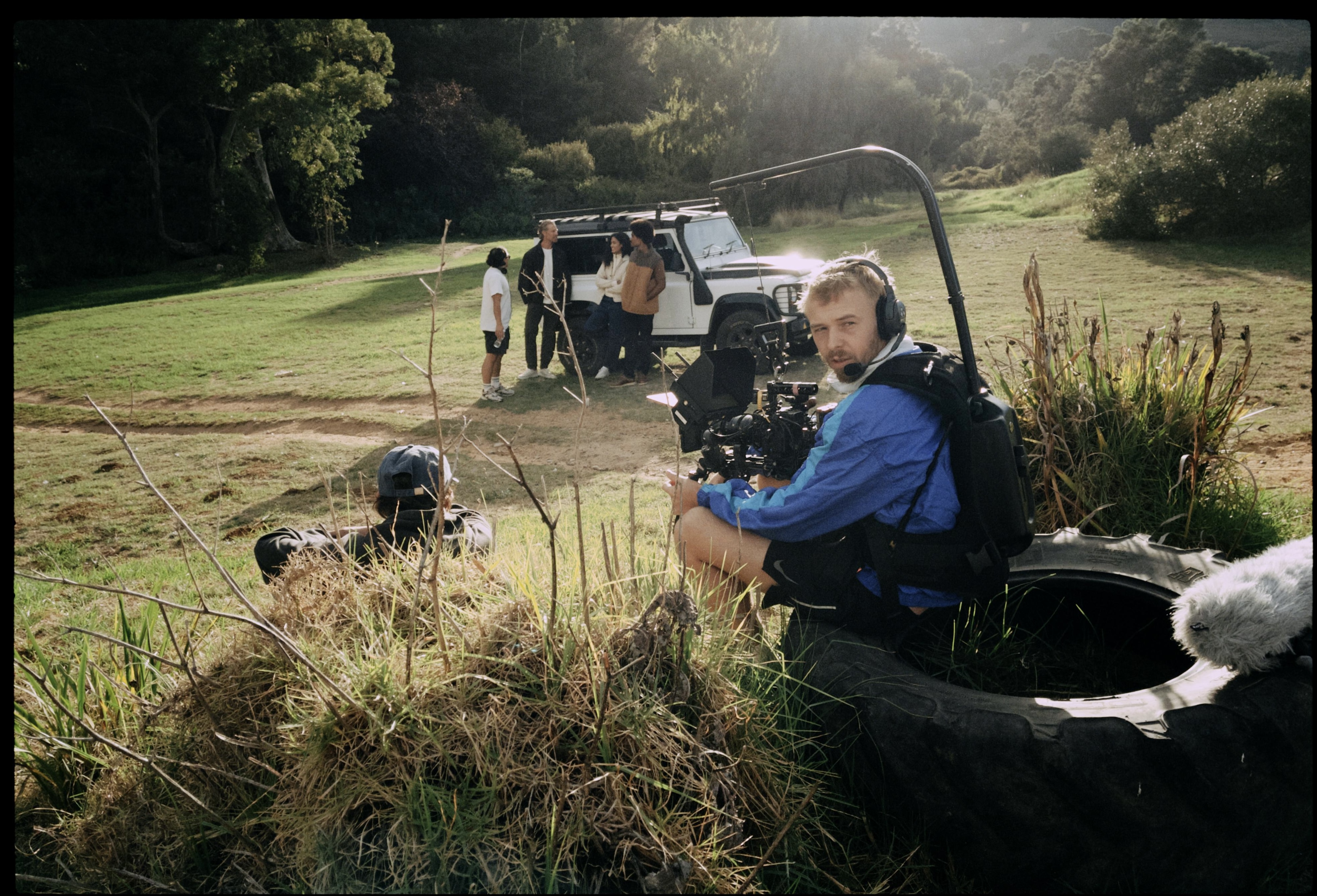 Christiaan Jonck on set